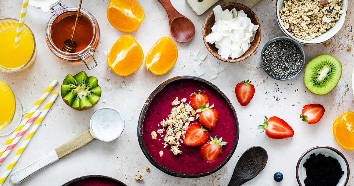 Foods with acai